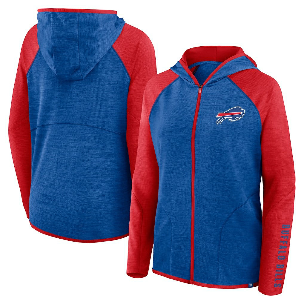 Buffalo Bills Women's Plus Size End Around Pass Full-Zip Hoodie - Royal cheap