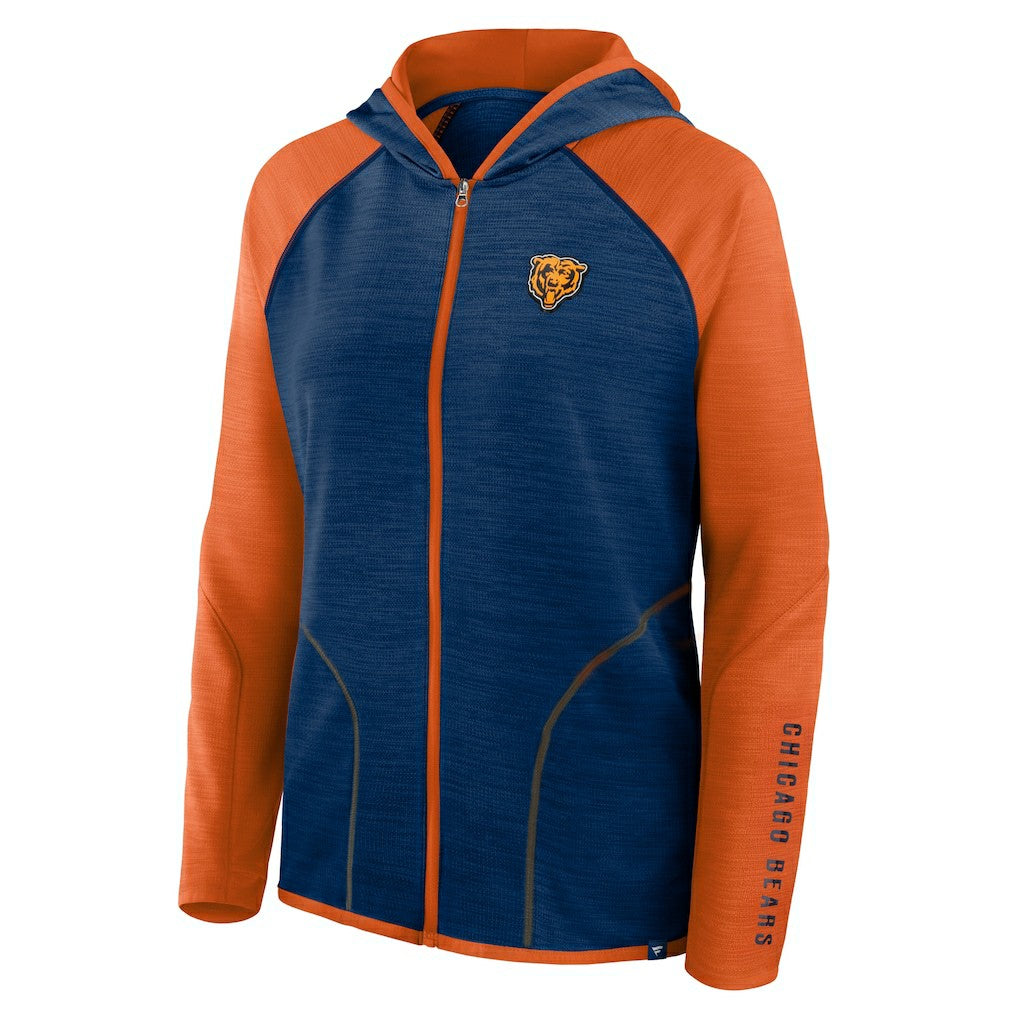 Chicago Bears Women's Plus Size End Around Pass Full-Zip Hoodie - Navy sale