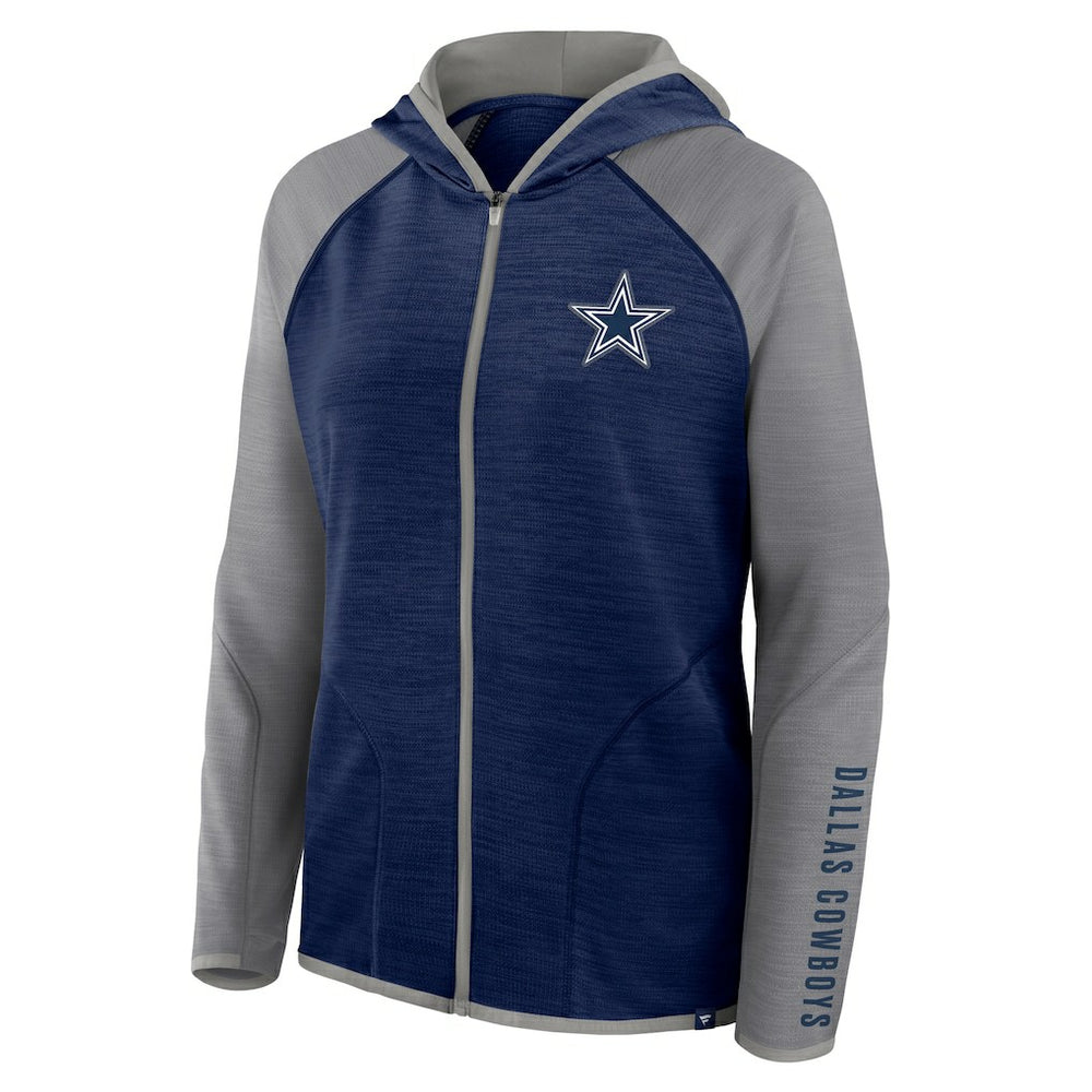 Dallas Cowboys Women's Plus Size End Around Pass Full-Zip Hoodie - Navy sale