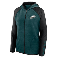 Philadelphia Eagles Women's Plus Size End Around Pass Full-Zip Hoodie - Midnight Green on sale
