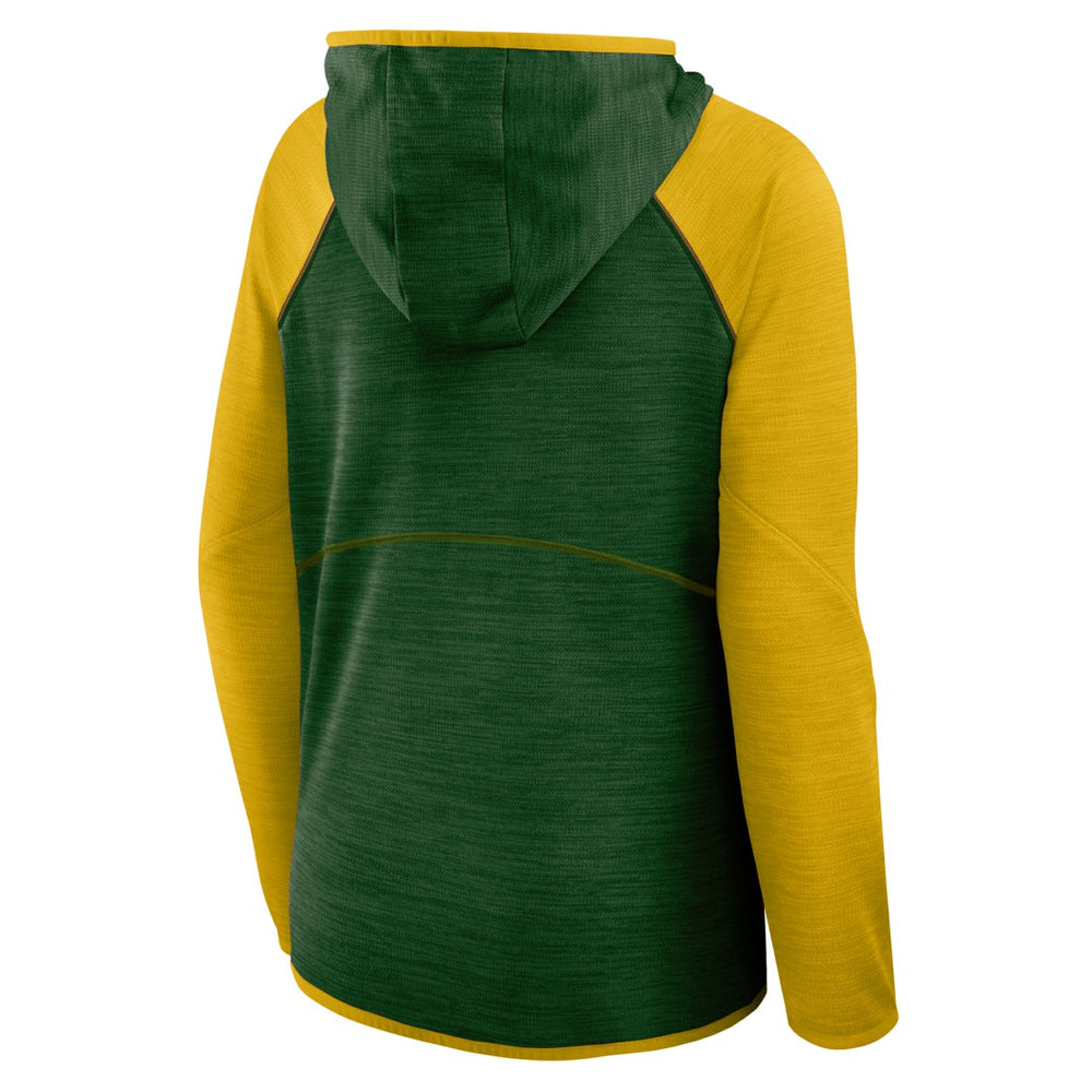 Green Bay Packers Women's Plus Size End Around Pass Full-Zip Hoodie - Green for sale