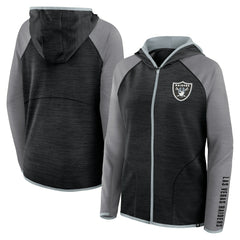 Las Vegas Raiders Women's Plus Size End Around Pass Full-Zip Hoodie - Black online