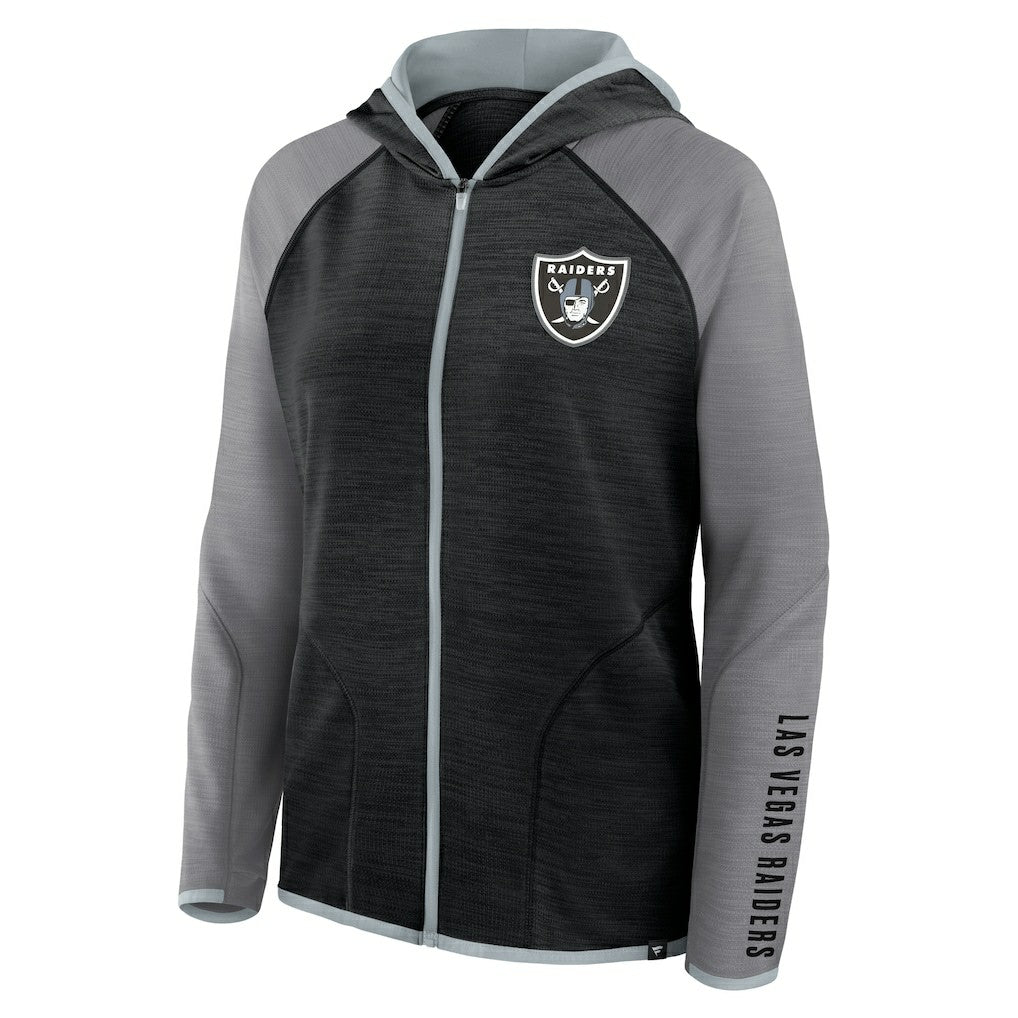 Las Vegas Raiders Women's Plus Size End Around Pass Full-Zip Hoodie - Black online