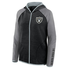 Las Vegas Raiders Women's Plus Size End Around Pass Full-Zip Hoodie - Black online