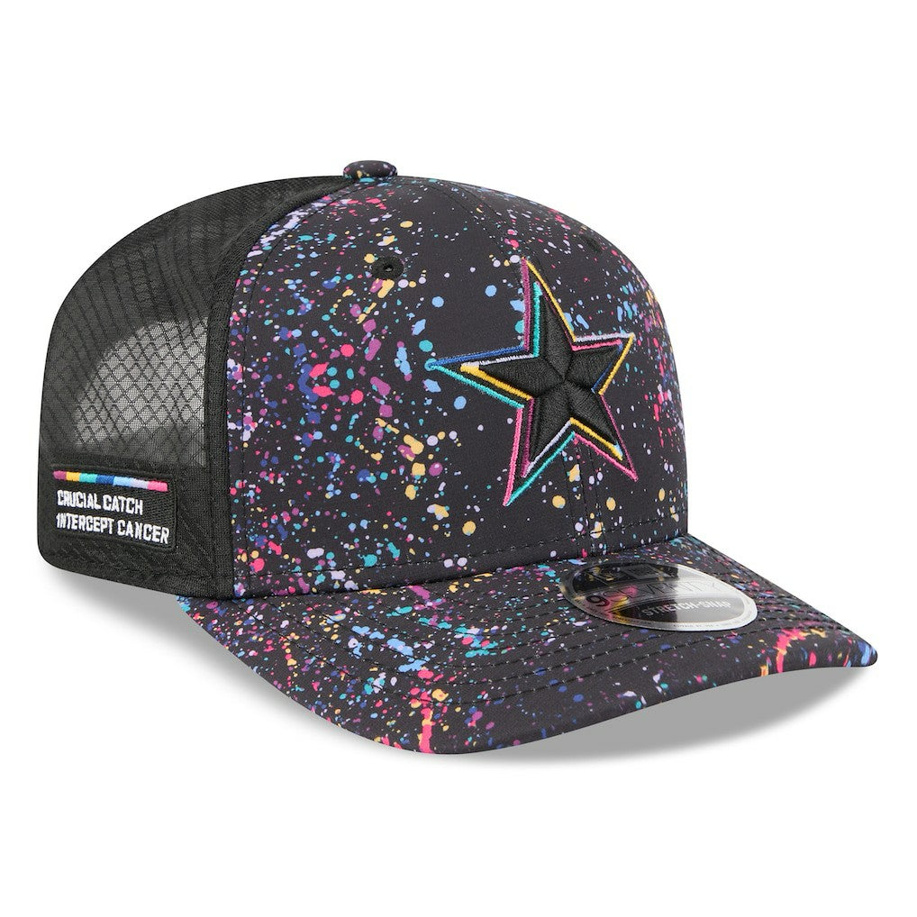 Dallas Cowboys New Era 2025 NFL Crucial Catch 9SEVENTY Adjustable Hat - Black outlet