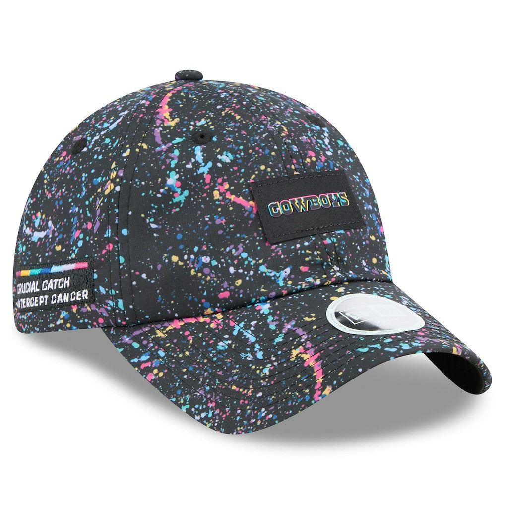 Dallas Cowboys New Era Women's 2025 NFL Crucial Catch Pony Tail Adjustable Hat - Black discount