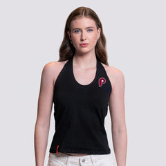 Philadelphia Phillies Lusso Women's Noelle V-Neck Tank Top - Black