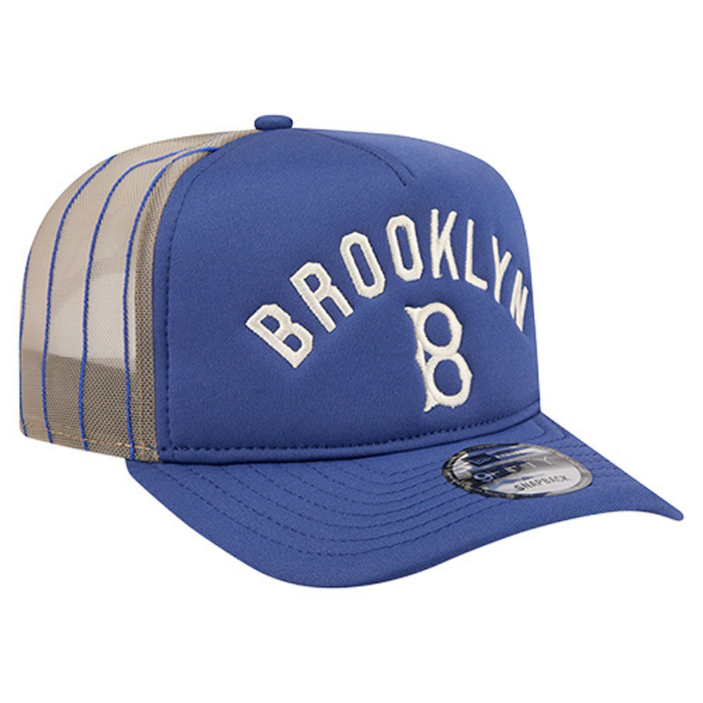 Los Angeles Dodgers Vintage Arched Foam Front 9FIFTY A-Frame Adjustable Trucker Hat - Royal | New Era