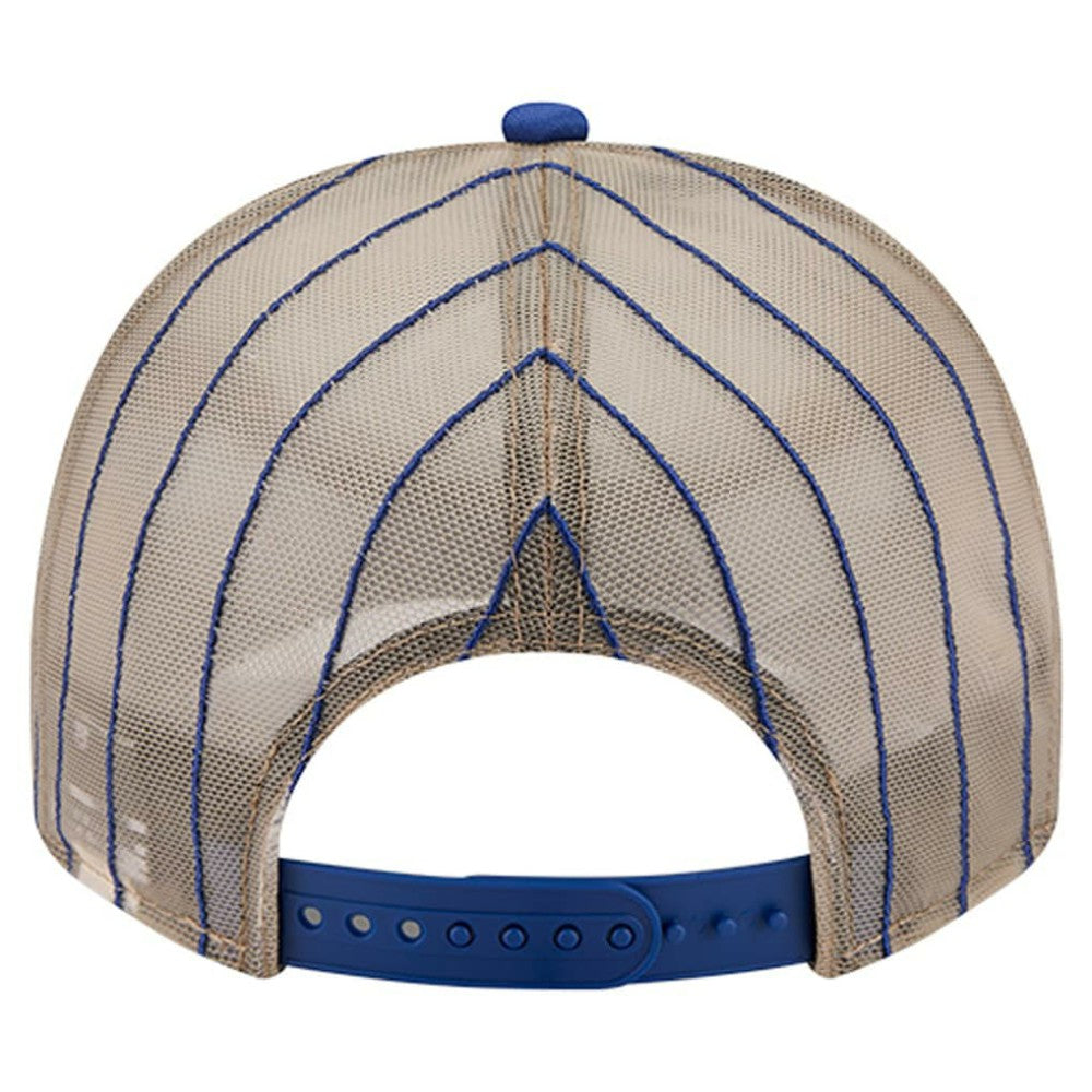 Chicago Cubs Vintage Arched Foam Front 9FIFTY A-Frame Adjustable Trucker Hat - Royal | New Era
