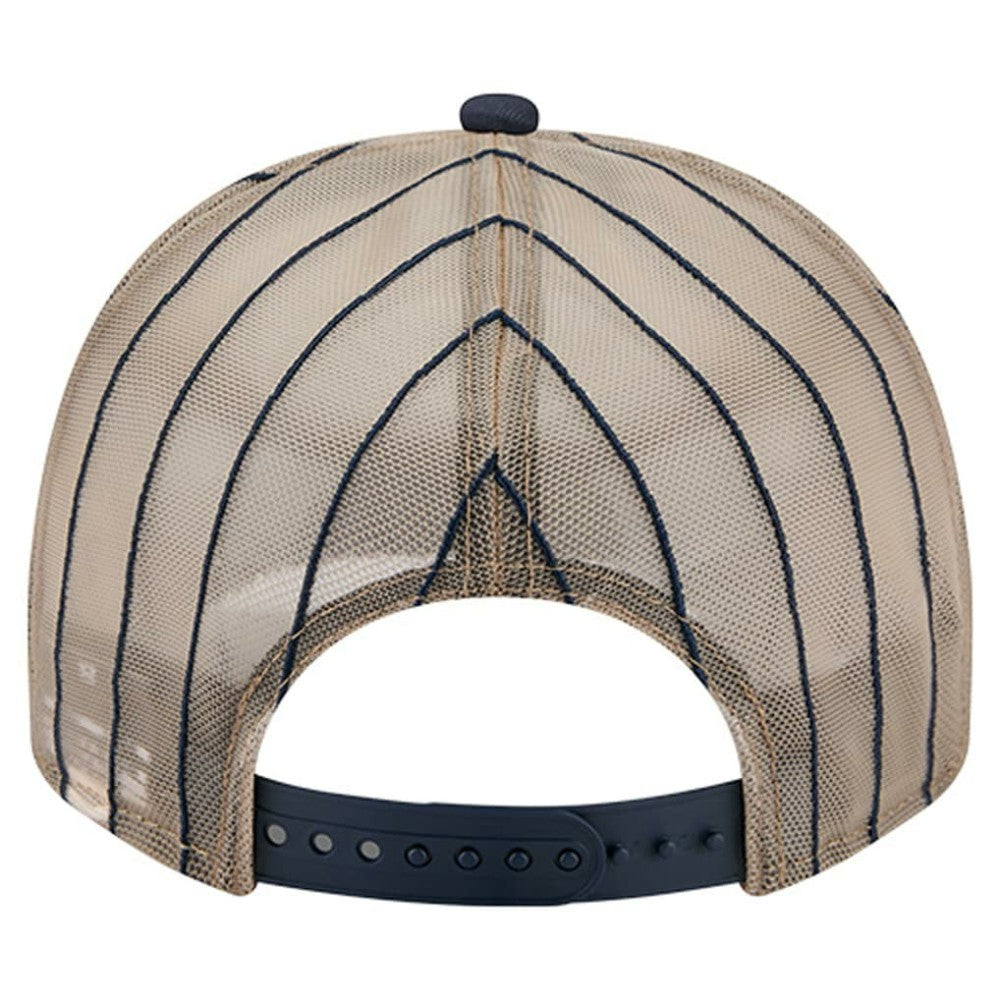 Houston Astros Vintage Arched Foam Front 9FIFTY A-Frame Adjustable Trucker Hat - Navy | New Era