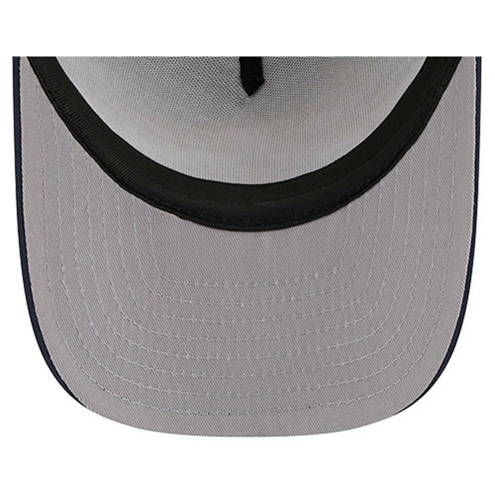 New York Yankees Vintage Arched Foam Front 9FIFTY A-Frame Adjustable Trucker Hat - Navy | New Era