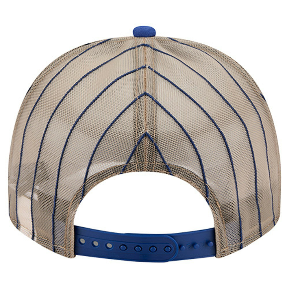 Milwaukee Brewers Vintage Arched Foam Front 9FIFTY A-Frame Adjustable Trucker Hat - Royal | New Era
