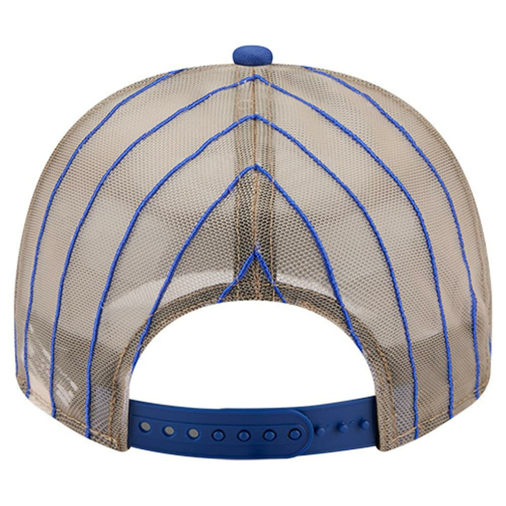 New York Mets Vintage Arched Foam Front 9FIFTY A-Frame Adjustable Trucker Hat - Royal | New Era