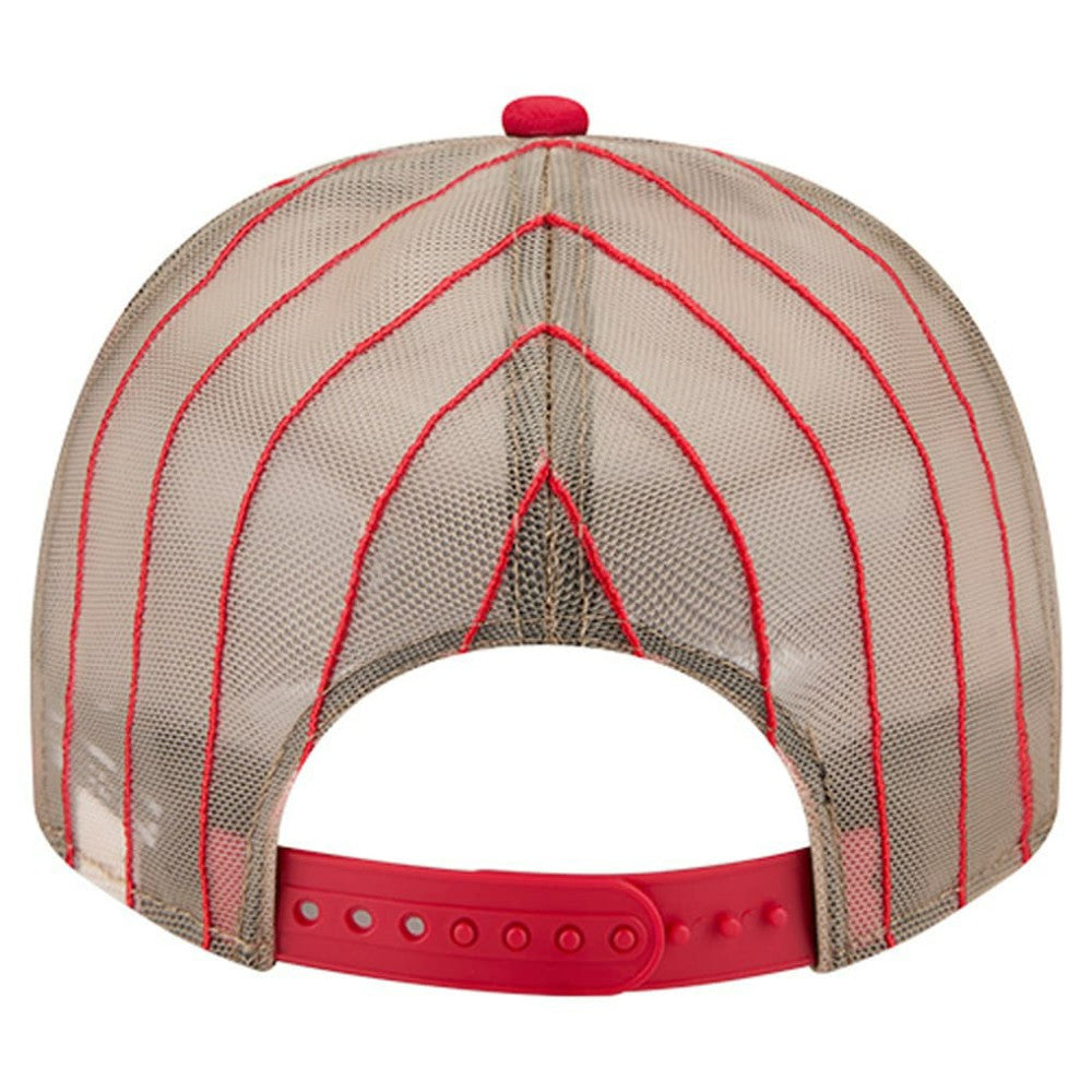 St. Louis Cardinals Vintage Arched Foam Front 9FIFTY A-Frame Adjustable Trucker Hat - Red | New Era