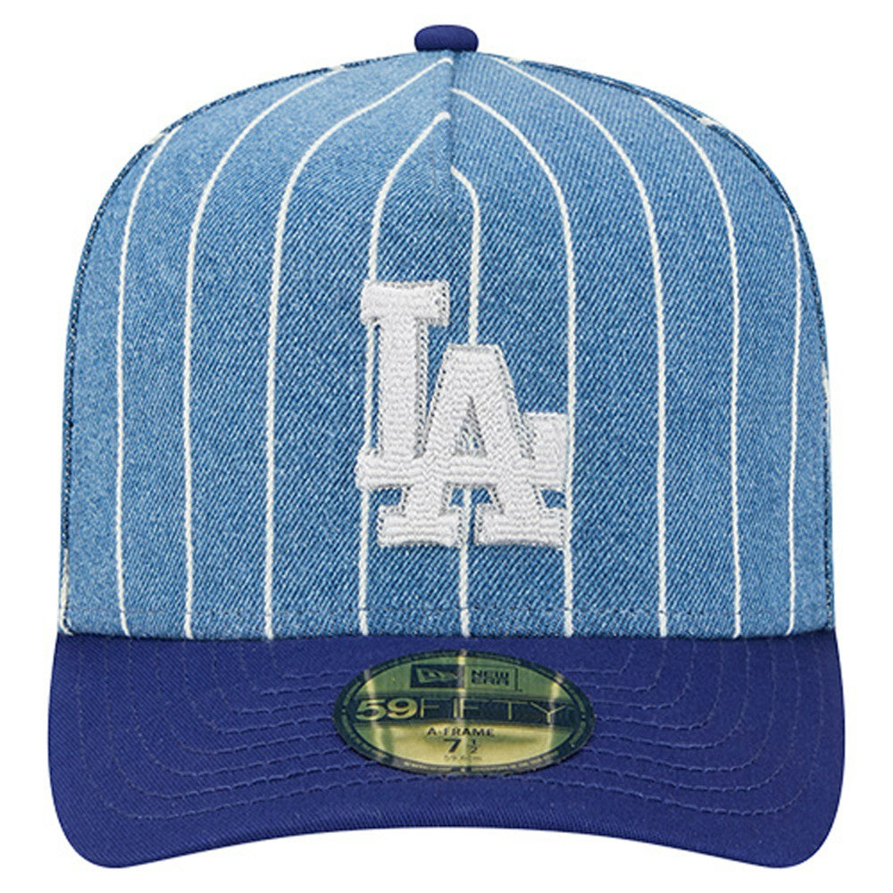 Los Angeles Dodgers Parallel A-Frame 59FIFTY Fitted Hat - Blue/Royal | New Era