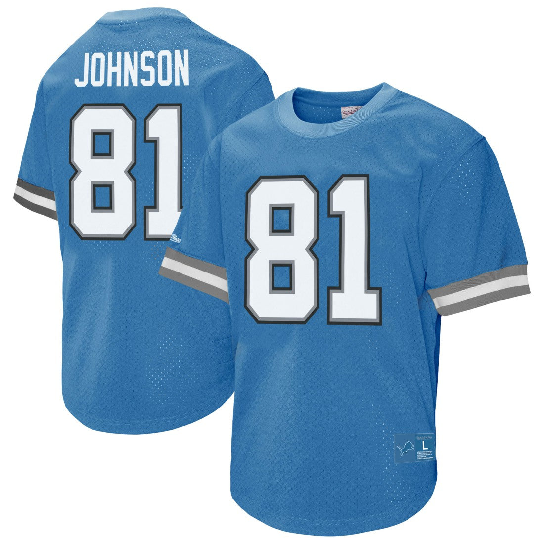Calvin Johnson Detroit Lions Retired Player Name & Number Mesh Top - Blue for sale