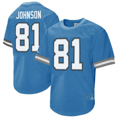 Calvin Johnson Detroit Lions Retired Player Name & Number Mesh Top - Blue for sale