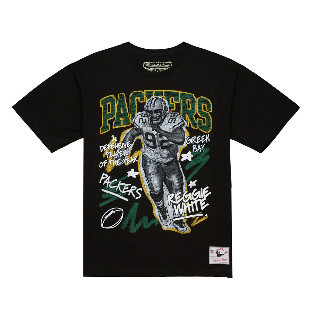Reggie White Green Bay Packers Chalked Up Player Graphic T-Shirt - Black online