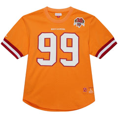 Warren Sapp Tampa Bay Buccaneers Retired Player Name & Number Mesh Top - Orange outlet