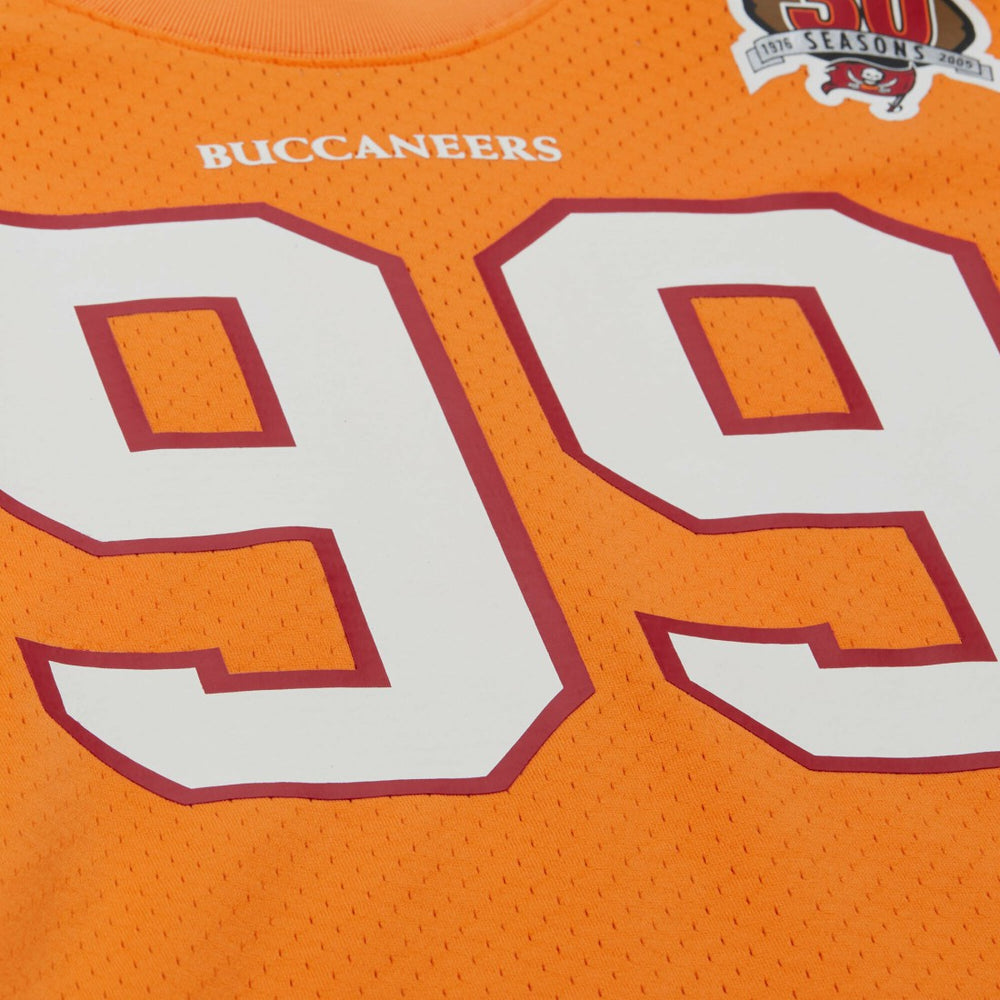 Warren Sapp Tampa Bay Buccaneers Retired Player Name & Number Mesh Top - Orange outlet