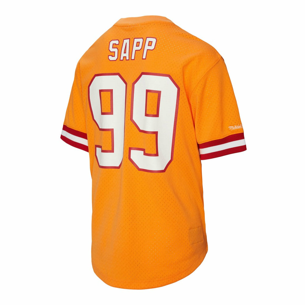 Warren Sapp Tampa Bay Buccaneers Retired Player Name & Number Mesh Top - Orange outlet