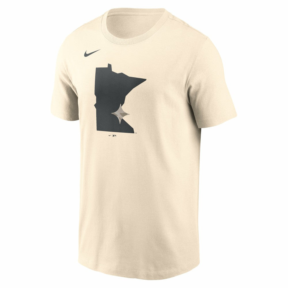 Minnesota Twins Camo Logo T-Shirt - Cream | Nike
