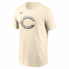 Cincinnati Reds Camo Logo T-Shirt - Cream | Nike