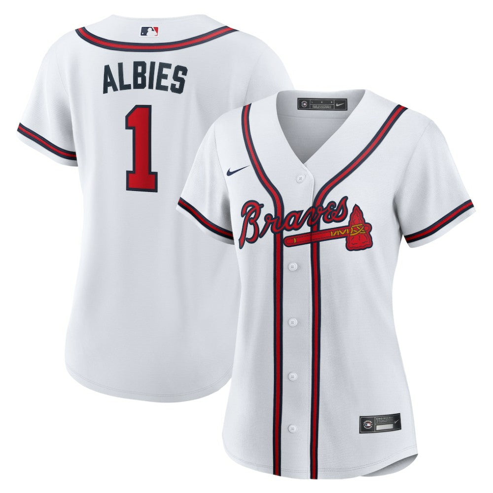 Ozzie Albies Atlanta Braves Women's Home Replica Jersey - White | Nike