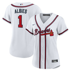 Ozzie Albies Atlanta Braves Women's Home Replica Jersey - White | Nike