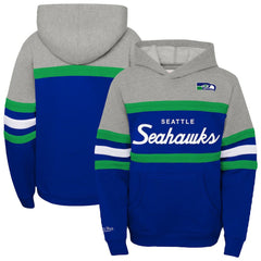 Seattle Seahawks Youth Throwback Head Coach Pullover Hoodie - Royal discount