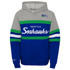 Seattle Seahawks Youth Throwback Head Coach Pullover Hoodie - Royal discount