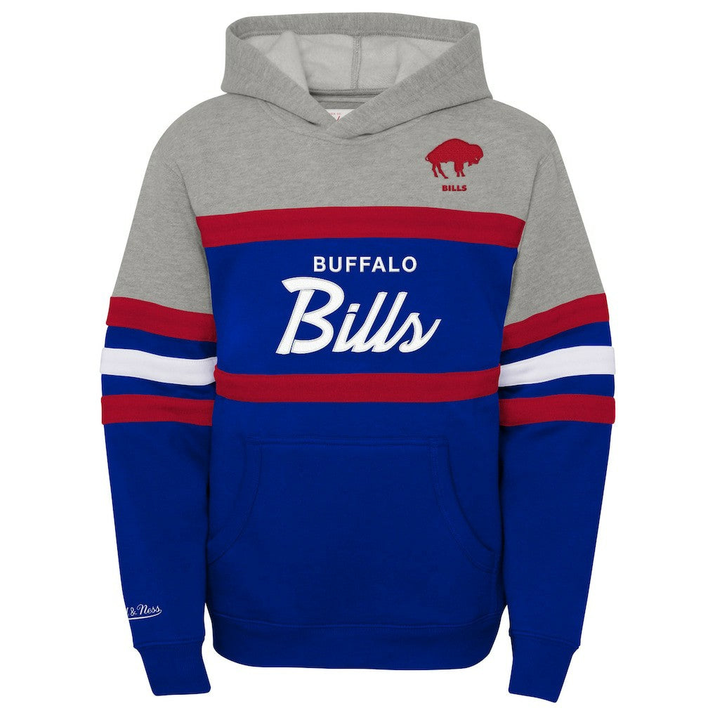Buffalo Bills Youth Throwback Head Coach Pullover Hoodie - Royal outlet