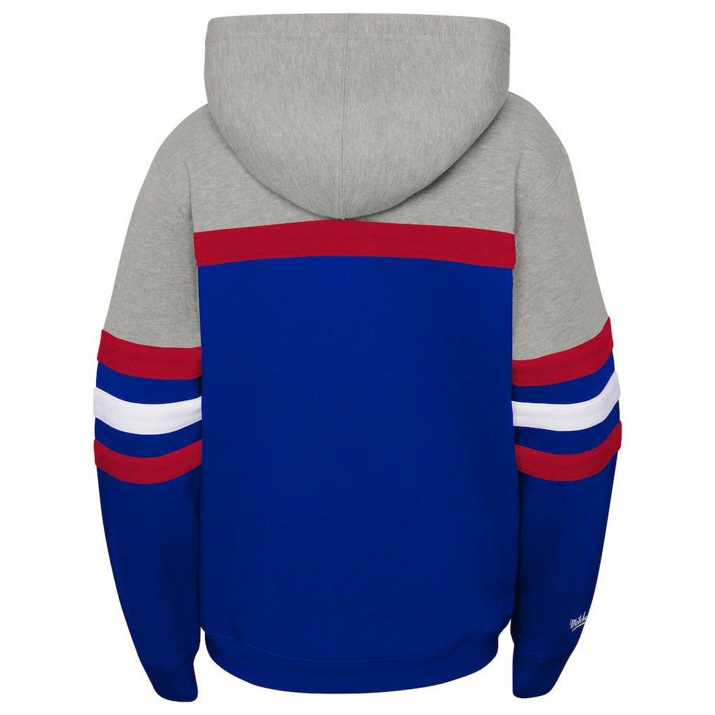 Buffalo Bills Youth Throwback Head Coach Pullover Hoodie - Royal outlet