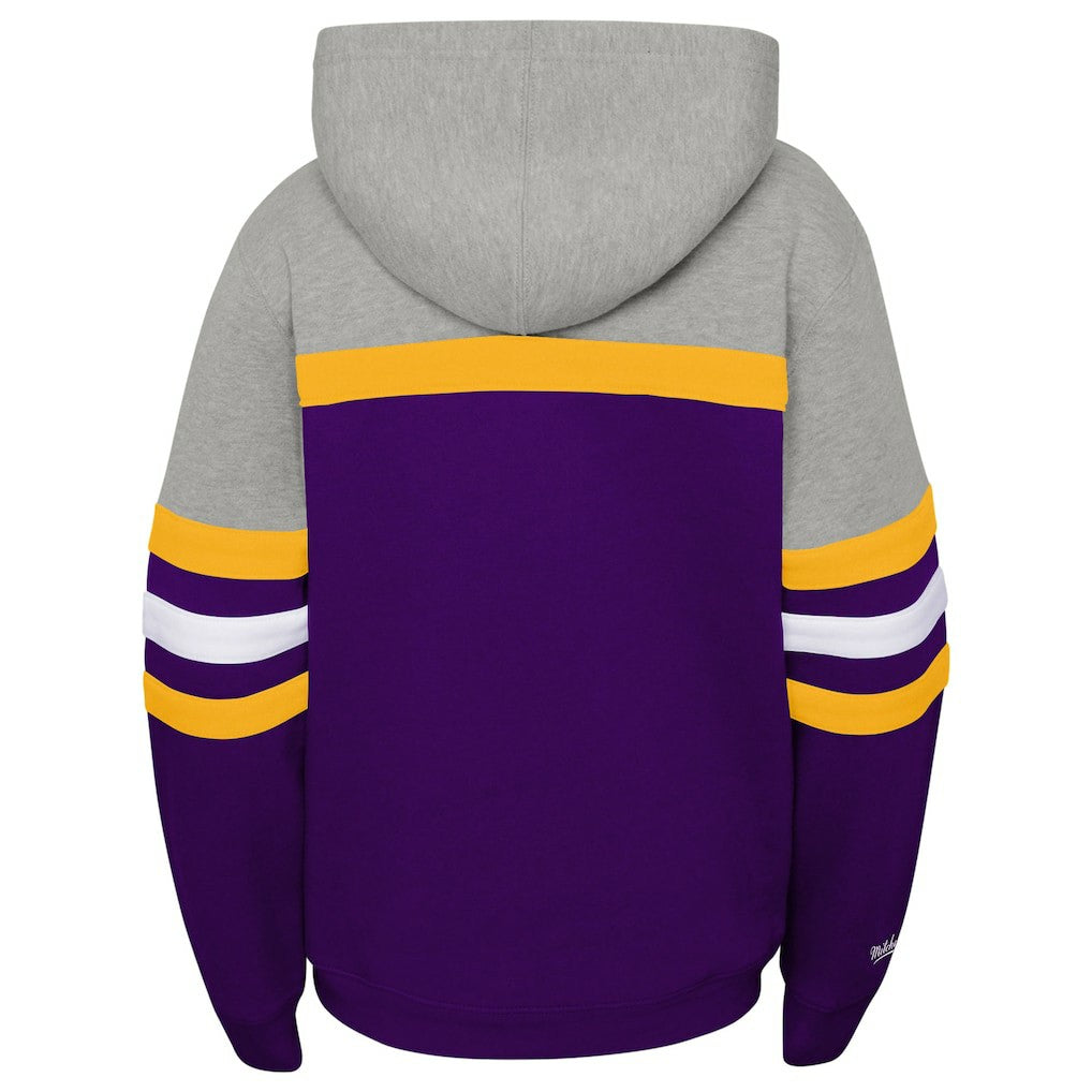 Minnesota Vikings Youth Throwback Head Coach Pullover Hoodie - Purple sale