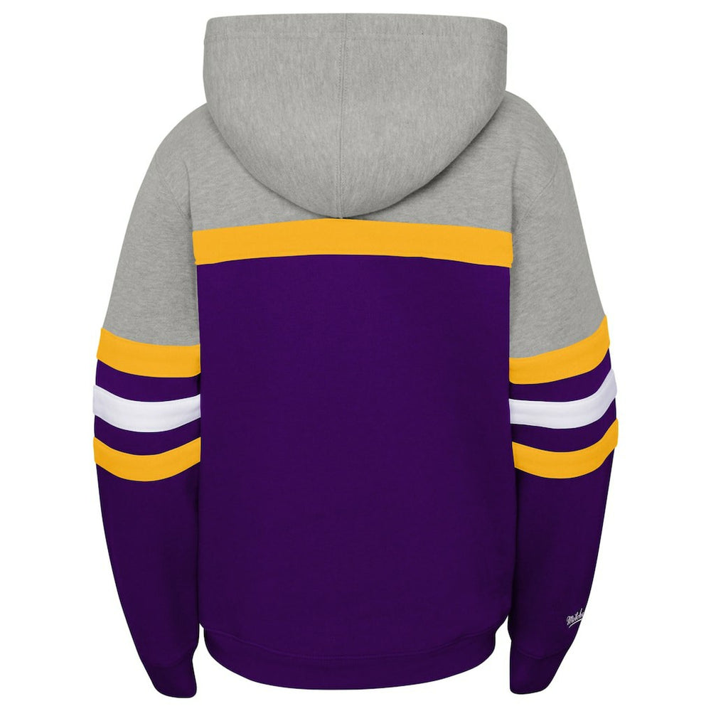 Minnesota Vikings Youth Throwback Head Coach Pullover Hoodie - Purple sale