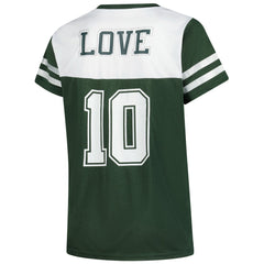 Jordan Love Green Bay Packers Women's Plus Size Bling V-Neck T-Shirt - White sale