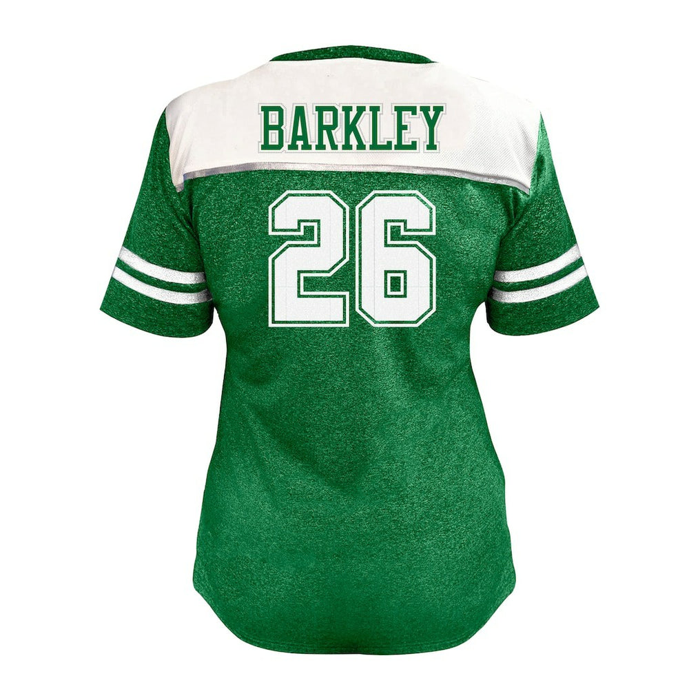 Saquon Barkley Philadelphia Eagles Women's Plus Size Bling V-Neck T-Shirt - White online