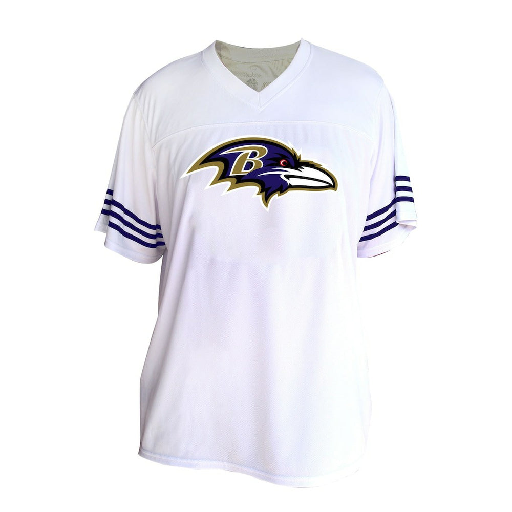 Lamar Jackson Baltimore Ravens Women's Plus Size Fashion Jersey - White cheap