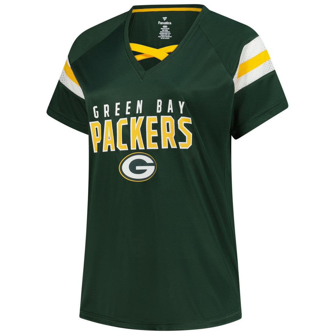 Jordan Love Green Bay Packers Women's Plus Size Name & Number Raglan Lace V-Neck T-Shirt - Green cheap