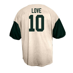 Jordan Love Green Bay Packers Big & Tall Baseball Button-Up Shirt - Cream sale