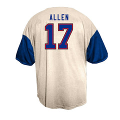 Josh Allen Buffalo Bills Big & Tall Baseball Button-Up Shirt - Cream outlet