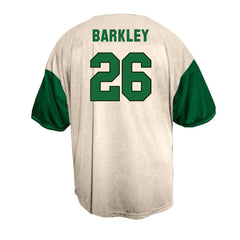 Saquon Barkley Philadelphia Eagles Big & Tall Baseball Button-Up Shirt - Cream online