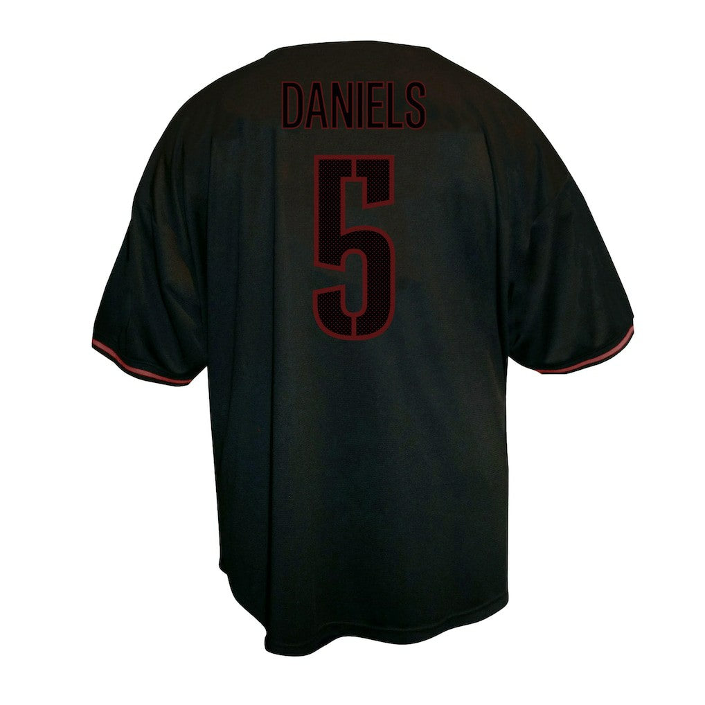 Jayden Daniels Washington Commanders Big & Tall Baseball Button-Up Shirt - Black cheap
