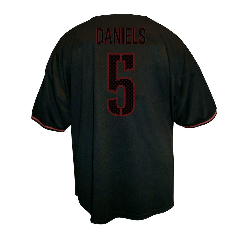 Jayden Daniels Washington Commanders Big & Tall Baseball Button-Up Shirt - Black cheap