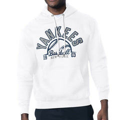 New York Yankees Starter Half Ball Team Graphic Pullover Hoodie - White