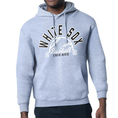 Chicago White Sox Starter Half Ball Team Graphic Pullover Hoodie - Heather Gray