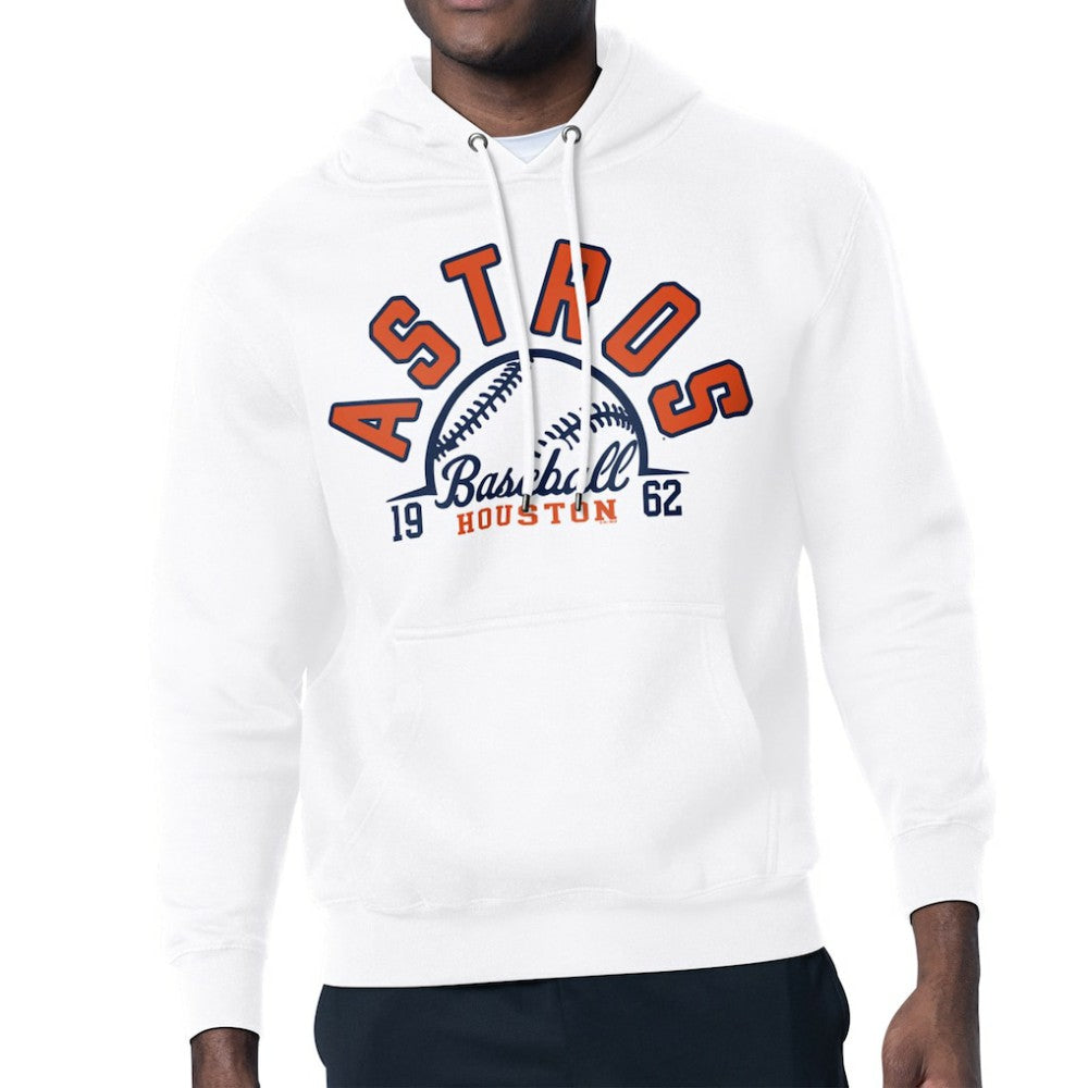 Houston Astros Starter Half Ball Team Graphic Pullover Hoodie - White