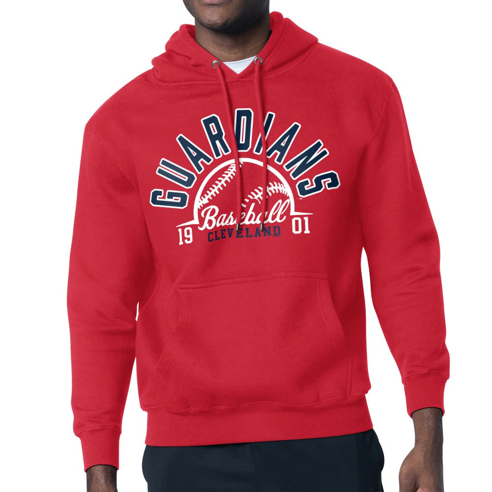 Cleveland Guardians Starter Half Ball Team Graphic Pullover Hoodie - Red