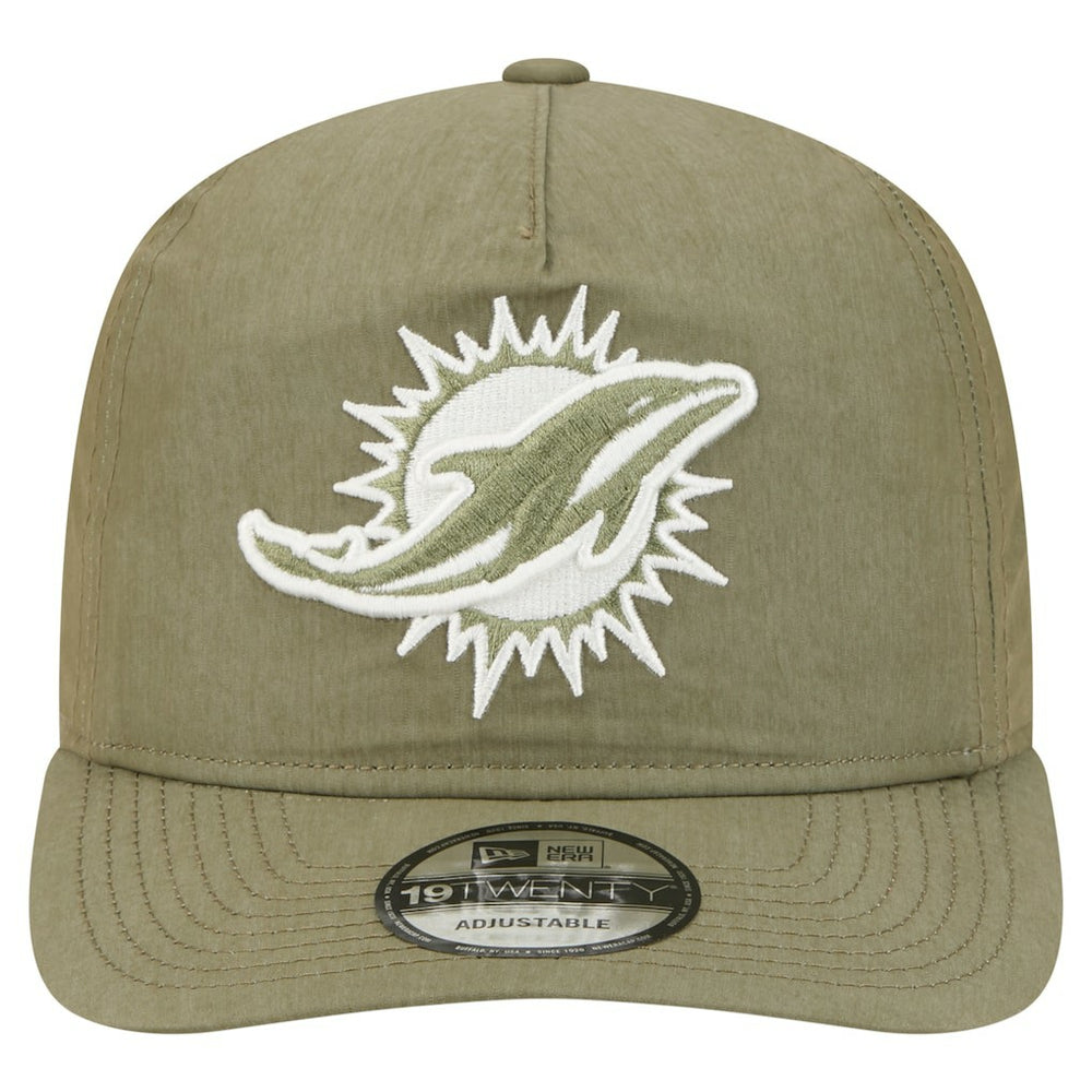 Miami Dolphins New Era Nylon 19TWENTY Adjustable Hat - Olive sale