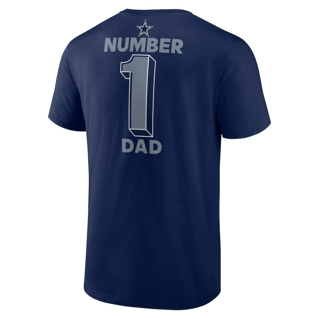 Dallas Cowboys Big & Tall Number One Dad T-Shirt - Navy outlet